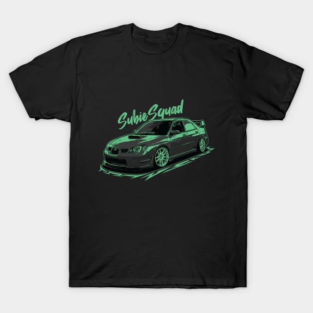 Subie Squad Hawk Eye JDM Car T-Shirt by JDM-Rey